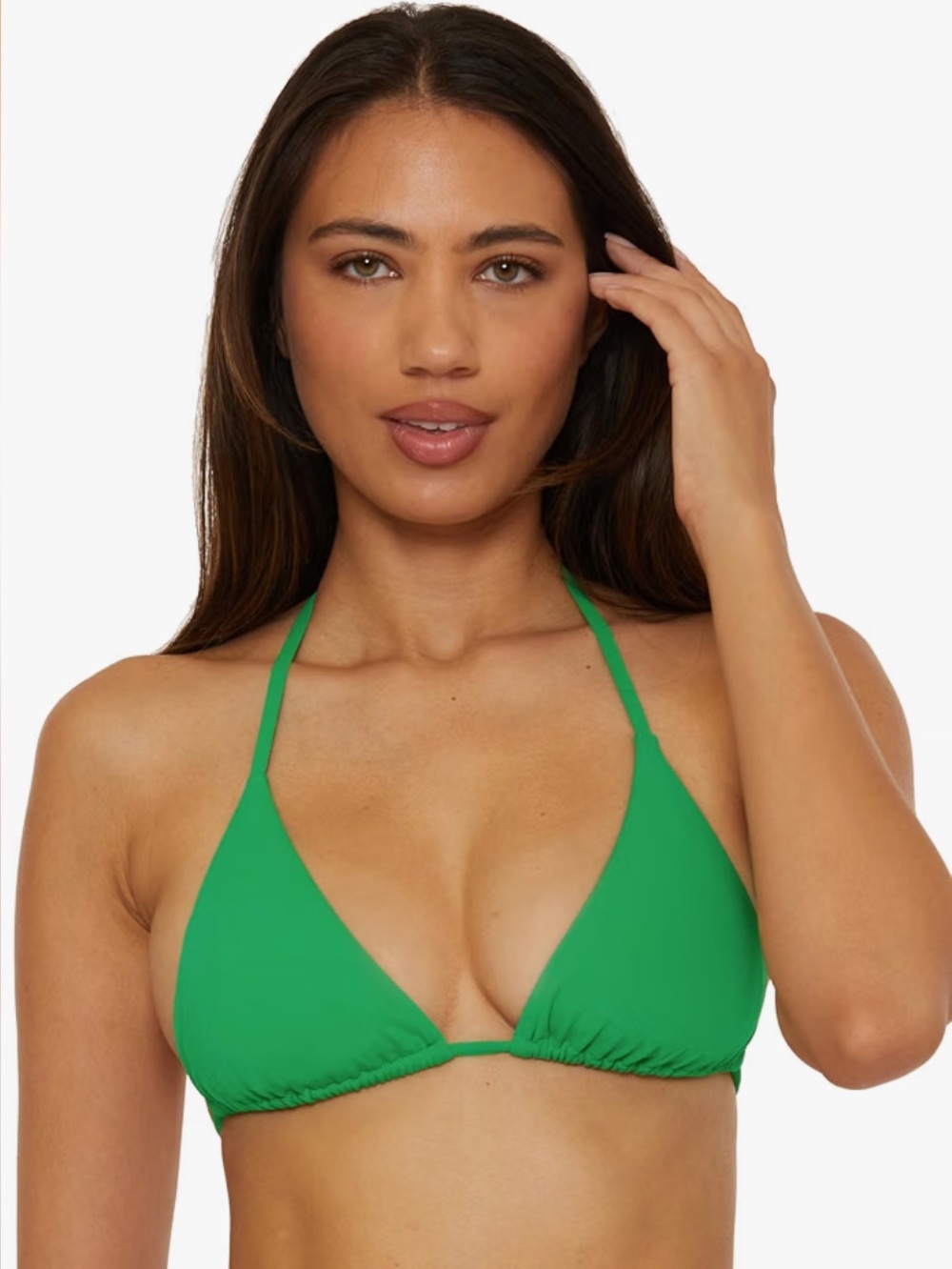 BECCA Color Code Triangle Bikini Top, Adjustable, Tie Back — NWT
